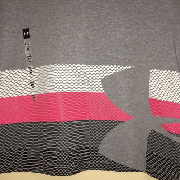 ♦️NWT Under Armour Girls Cropped Tee - Picture 4 of 5